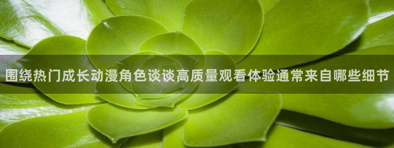 动漫里番AV在线观看：围绕热门成长动漫角色谈谈高质量观看体验通常来自哪些细节配图